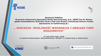 Zdjęcie artykułu "Sukcesja - możliwość wsparcia i obsługi firm rodzinnych"- zaproszenie na konferencję